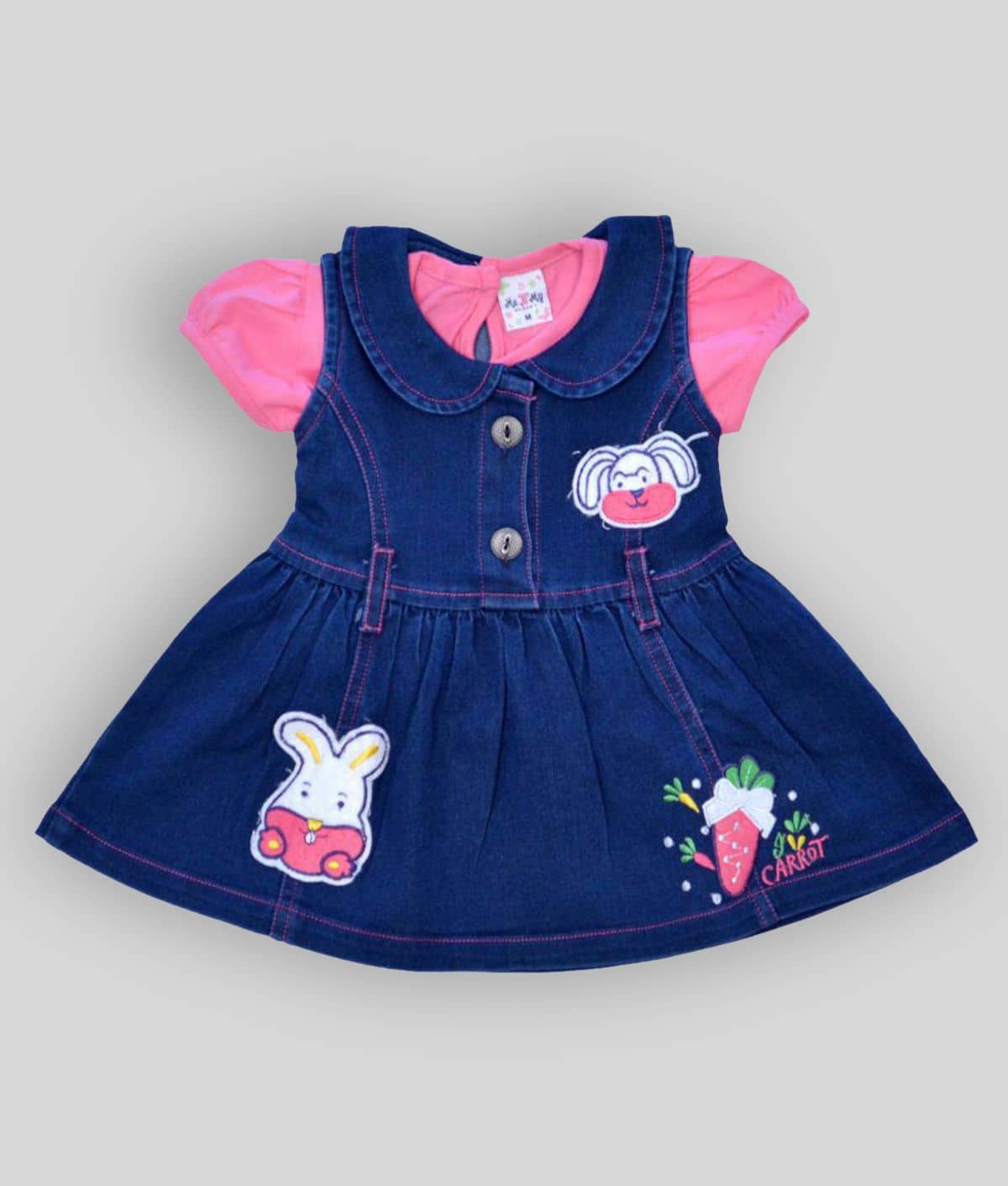 Me N My CLOSET Pack of 1 Baby Girls Cotton Tops & Bottoms Sets ( Multicolor )