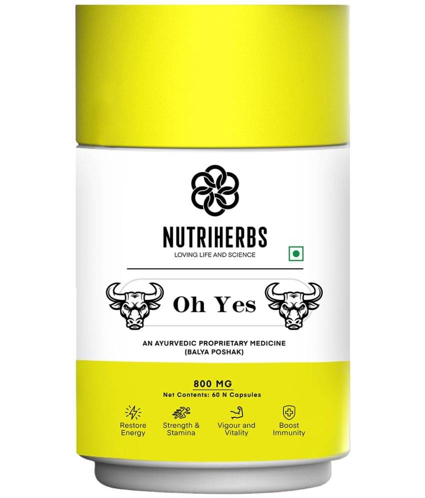 Nutriherbs Oh Yes 800mg - 60 Capsules | For Vitality, Performance & Focus Nutriherbs Oh Yes 800mg - 60 Capsules | For Vitality, Performance & Focus