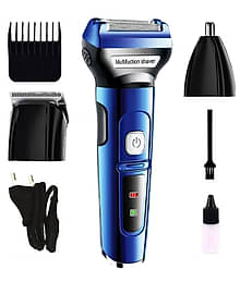 Rock Light - 3 in1 Rechargeable Blue Cordless Beard Trimmer