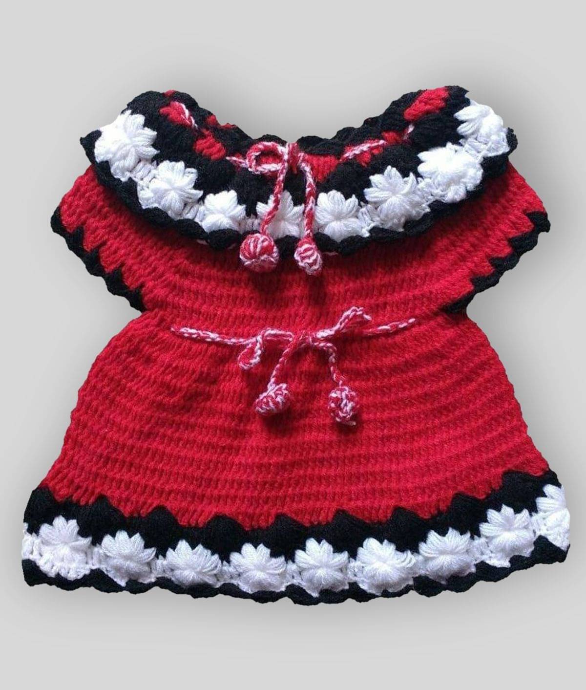     			The Creators Pack of 1 Baby Girls Cotton Dress ( Red )