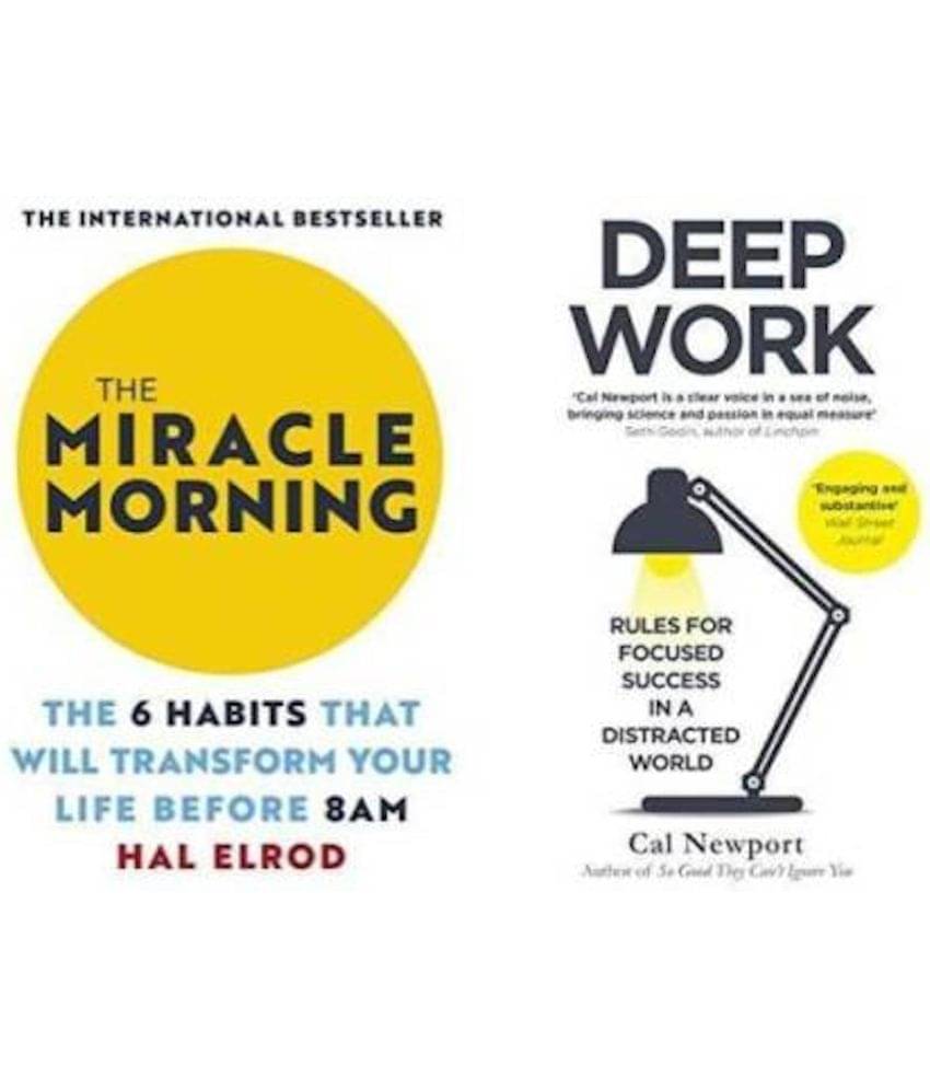     			The Miracle Morning + Deep Work  (Paperback, Hal Elrod, Cal Newport)