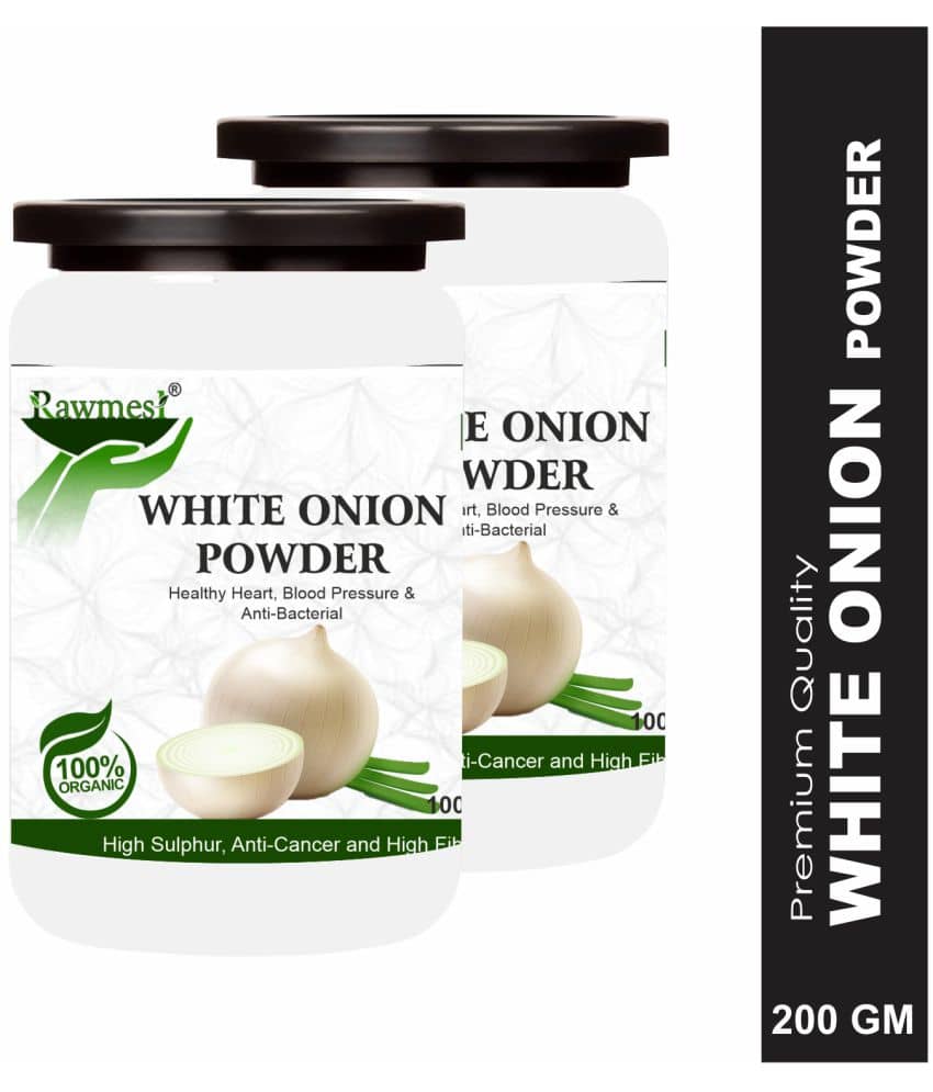Rawmest White Onion (Safed Pyaaz) For Hart Powder 200 Gm Pack of 2