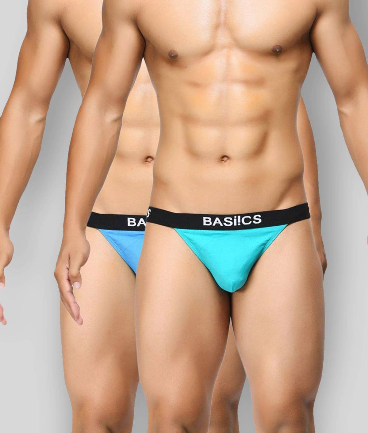 BASIICS By La Intimo Pack of 2 Cotton Thongs For Men's ( Multicolor ) BASIICS By La Intimo Pack of 2 Cotton Thongs For Men's ( Multicolor )