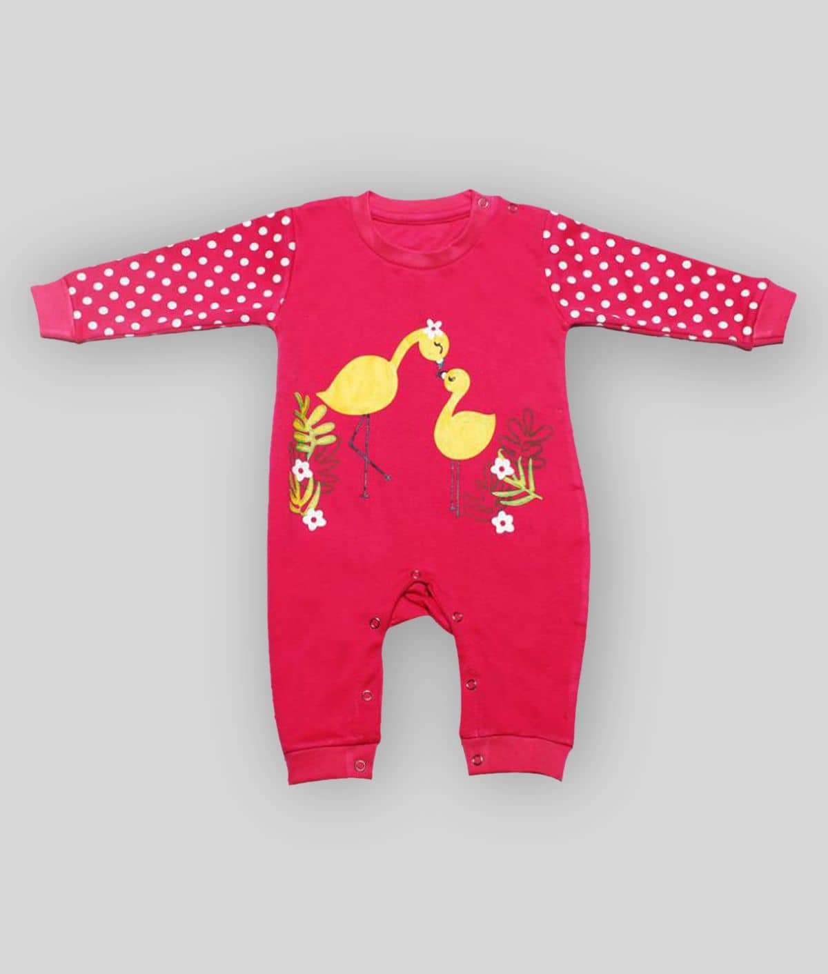 Babeezworld Pack of 1 Baby Girls Cotton Bodysuit ( Multicolor )