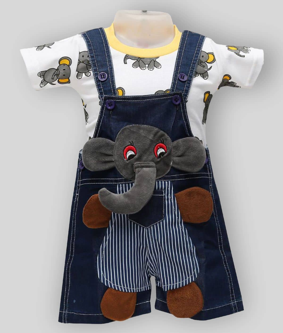 Balloons Pack of 1 Baby Boys Cotton Blend Bodysuit ( Multicolor )