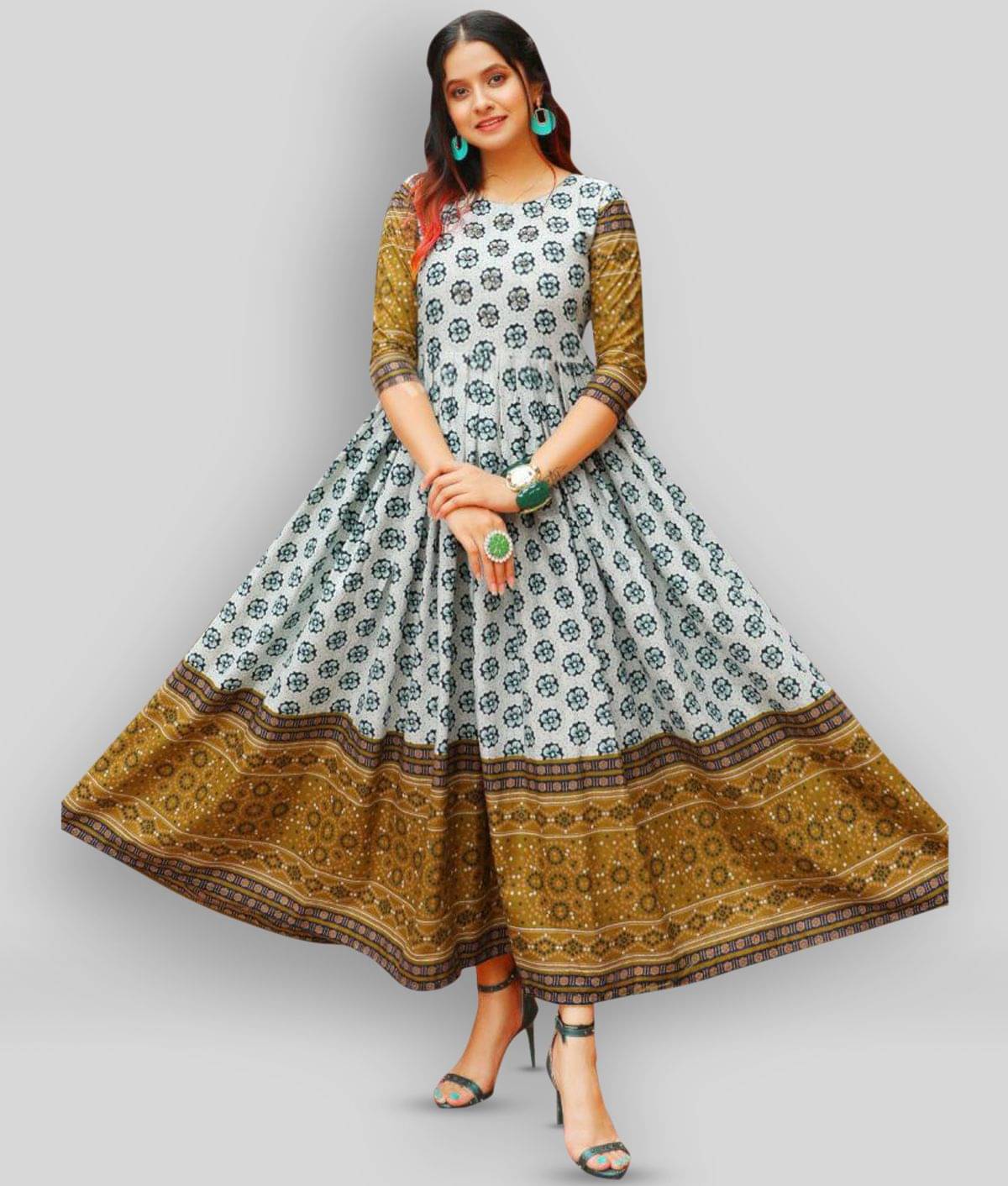     			Estela - Multicolor Rayon Women's Anarkali Kurti ( Pack of 1 )