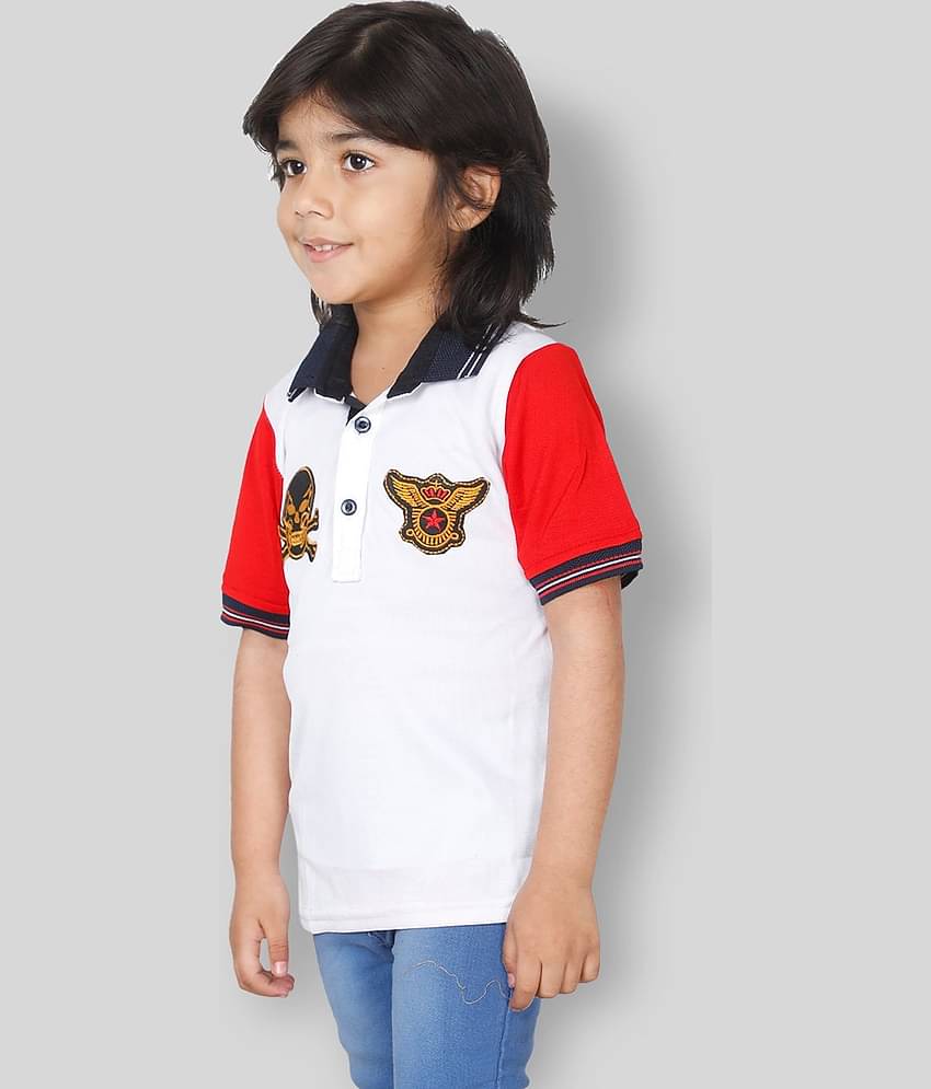 Fourfolds Pack of 3 Boys Cotton Blend T-Shirt ( White )