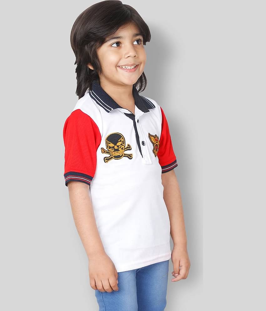 Fourfolds Pack of 3 Boys Cotton Blend T-Shirt ( White )