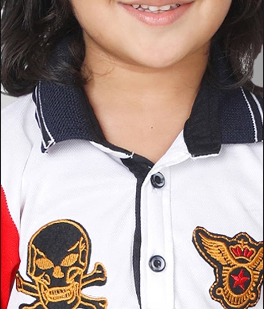 Fourfolds Pack of 3 Boys Cotton Blend T-Shirt ( White )