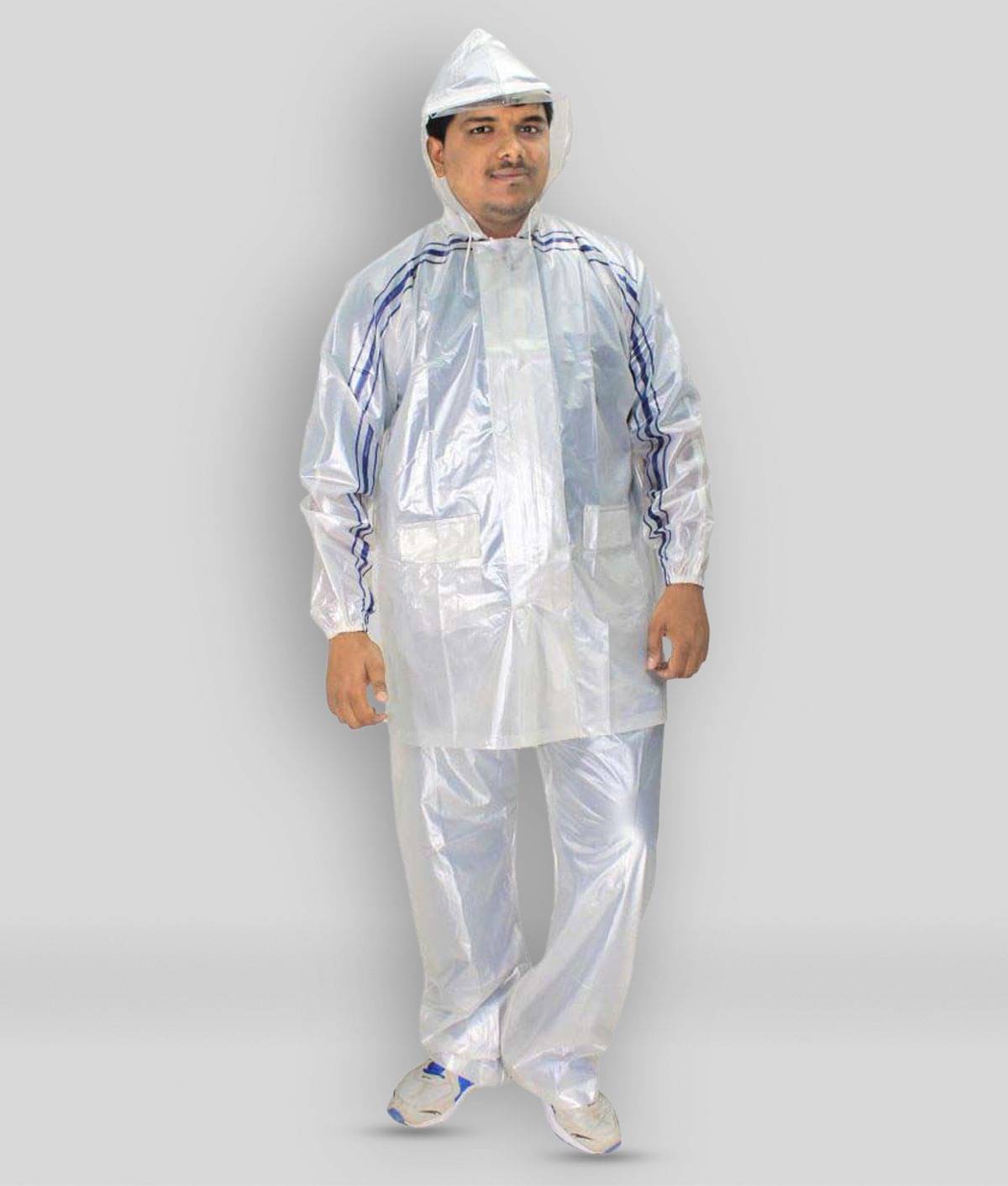     			Goodluck Off-White Rain Suit
