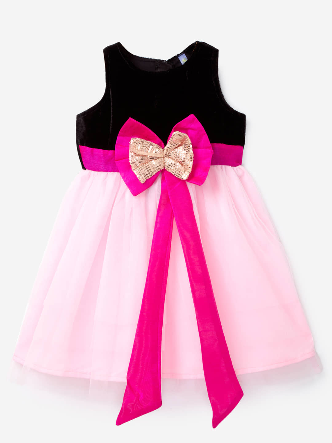 K&U Polyester A-line Dress For Girls ( Pack of 1 , Pink )