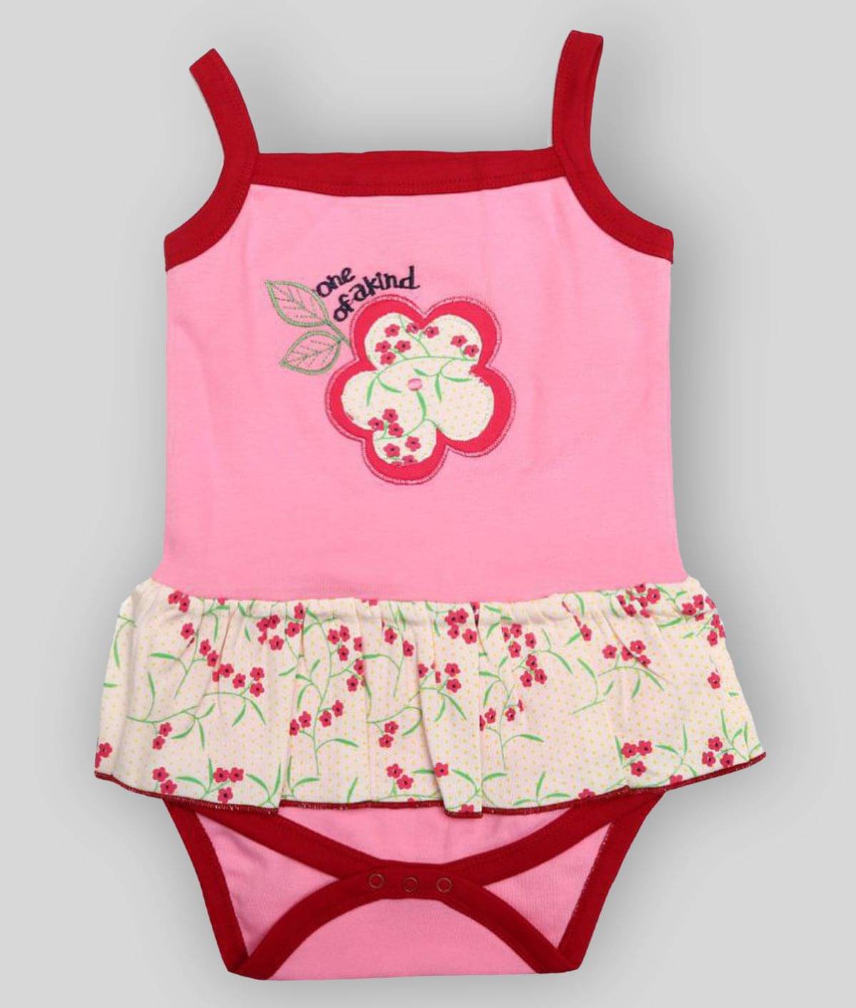 KABOOS Baby Girls Cotton Bodysuit ( Light Pink ) KABOOS Baby Girls Cotton Bodysuit ( Light Pink )
