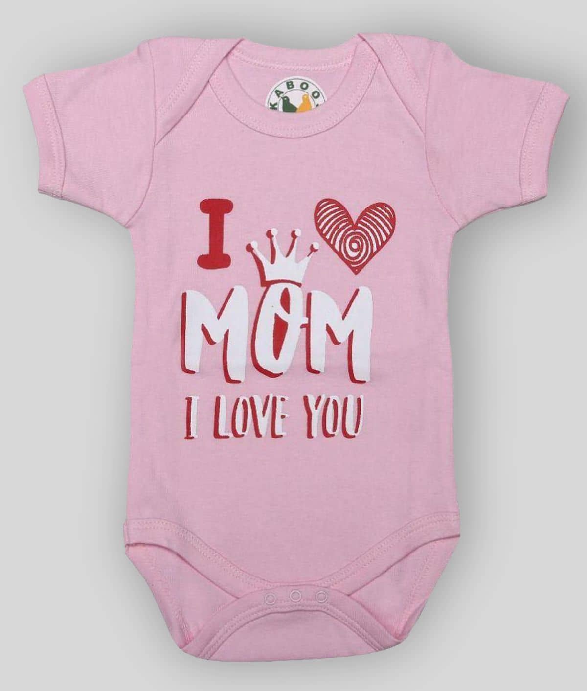 KABOOS Pack of 1 Baby Girls Cotton Bodysuit ( Pink )