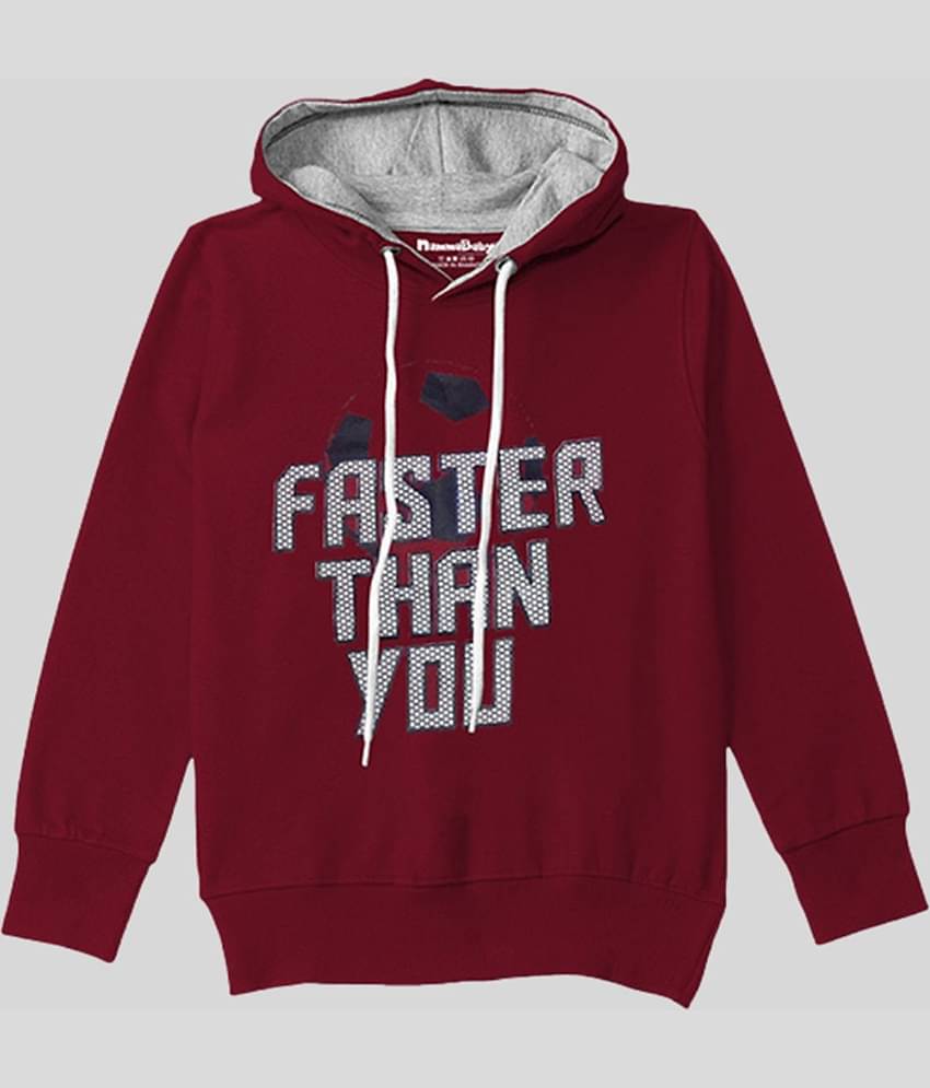 NammaBaby Pack of 1 Boys Cotton Blend Sweatshirt ( Maroon )