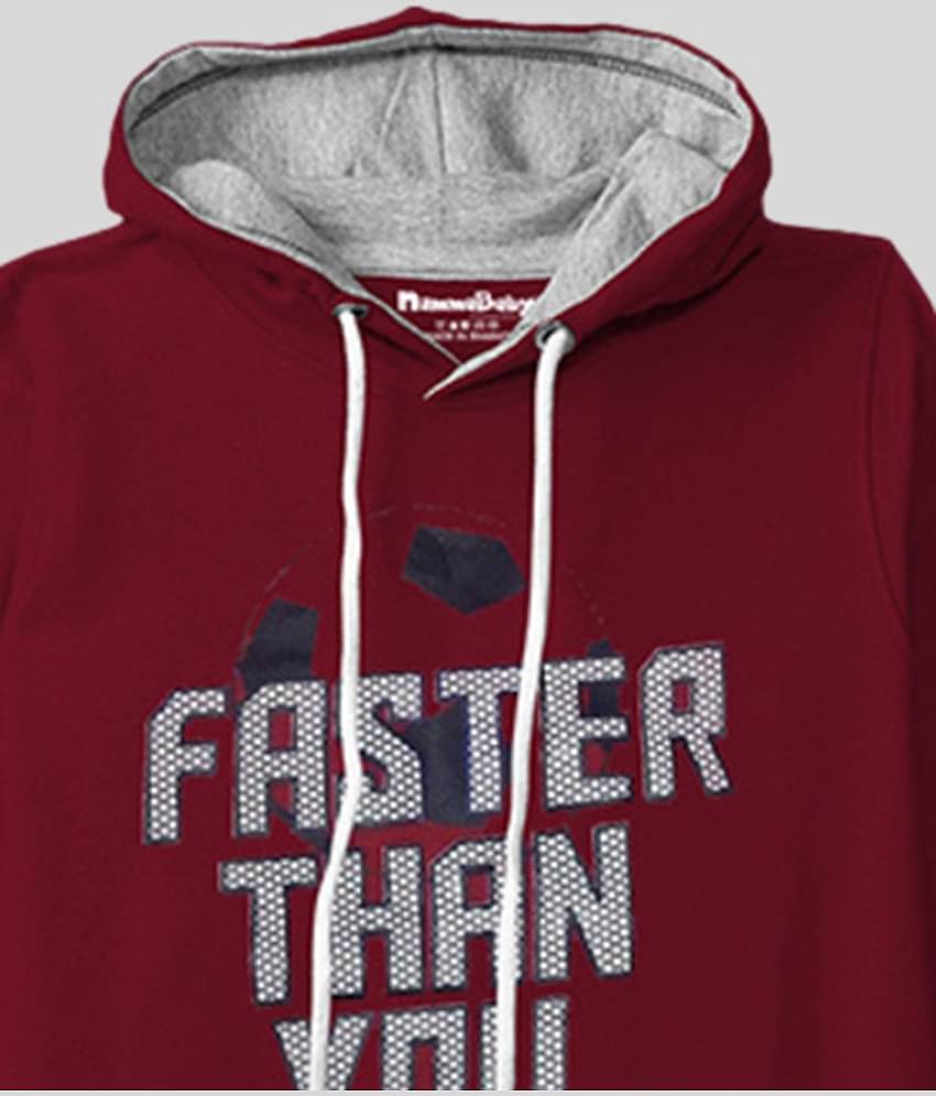 NammaBaby Pack of 1 Boys Cotton Blend Sweatshirt ( Maroon )