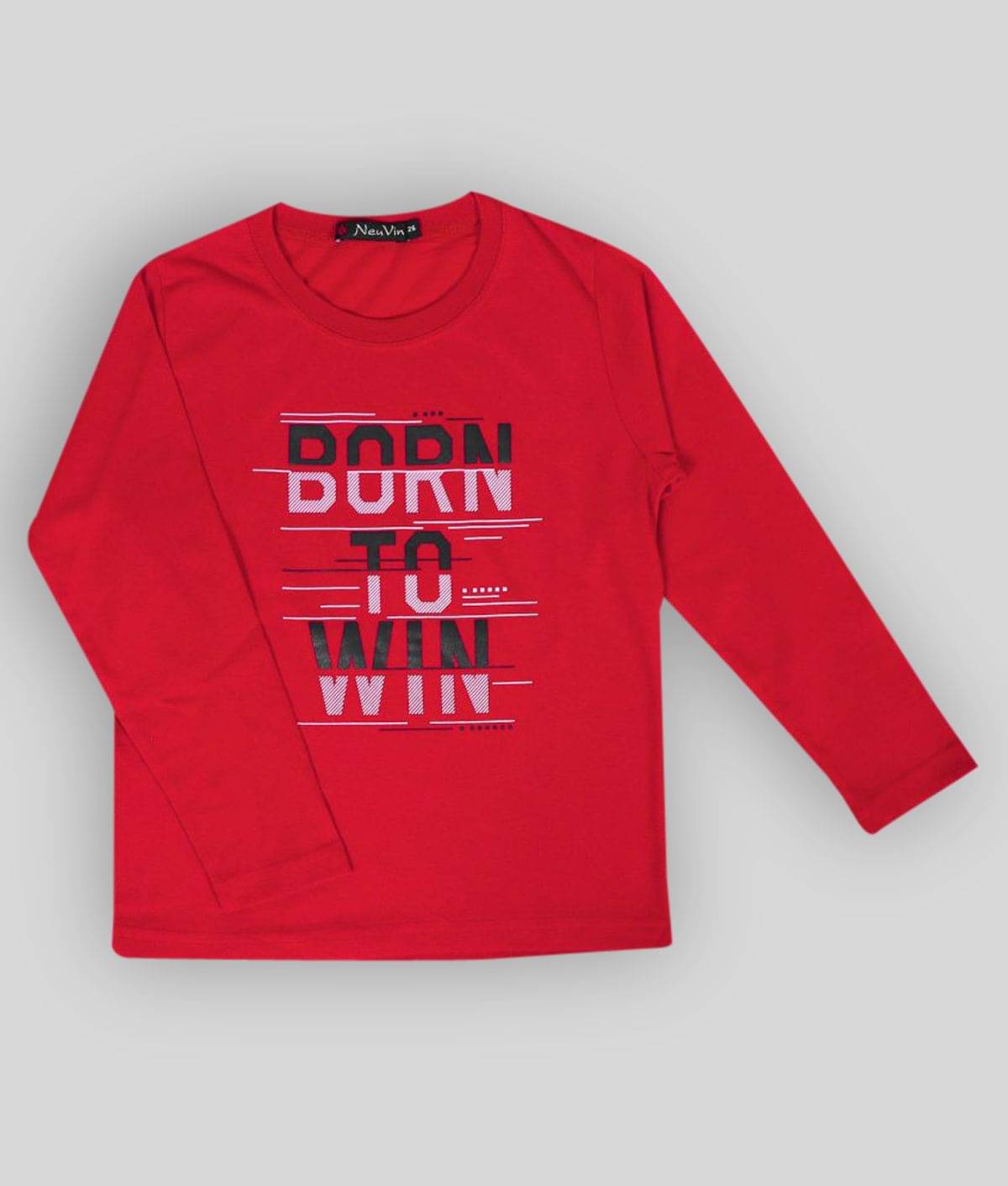     			NEUVIN Pack of 1 Baby Boys Cotton T-Shirt ( Red )