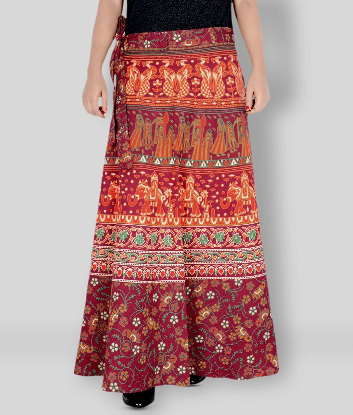     			Sttoffa - Multicolor Cotton Women's Wrap Skirt ( Pack of 1 )