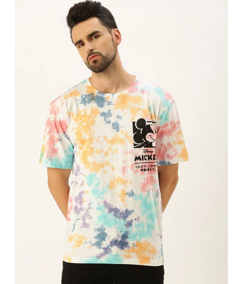 Veirdo Pack of 1 Cotton Oversized Fit Men's T-Shirt ( Multicolor )