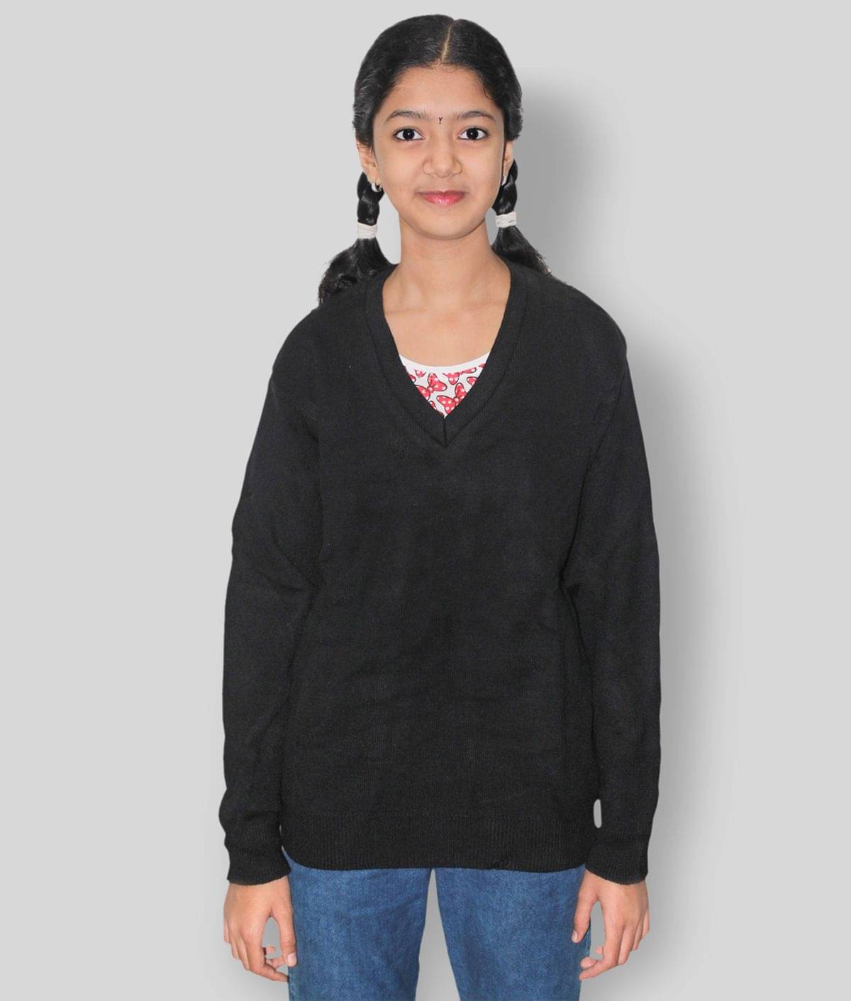     			Goodluck Pack of 1 Boys Woollen Blend Cardigan Sweater ( Black )