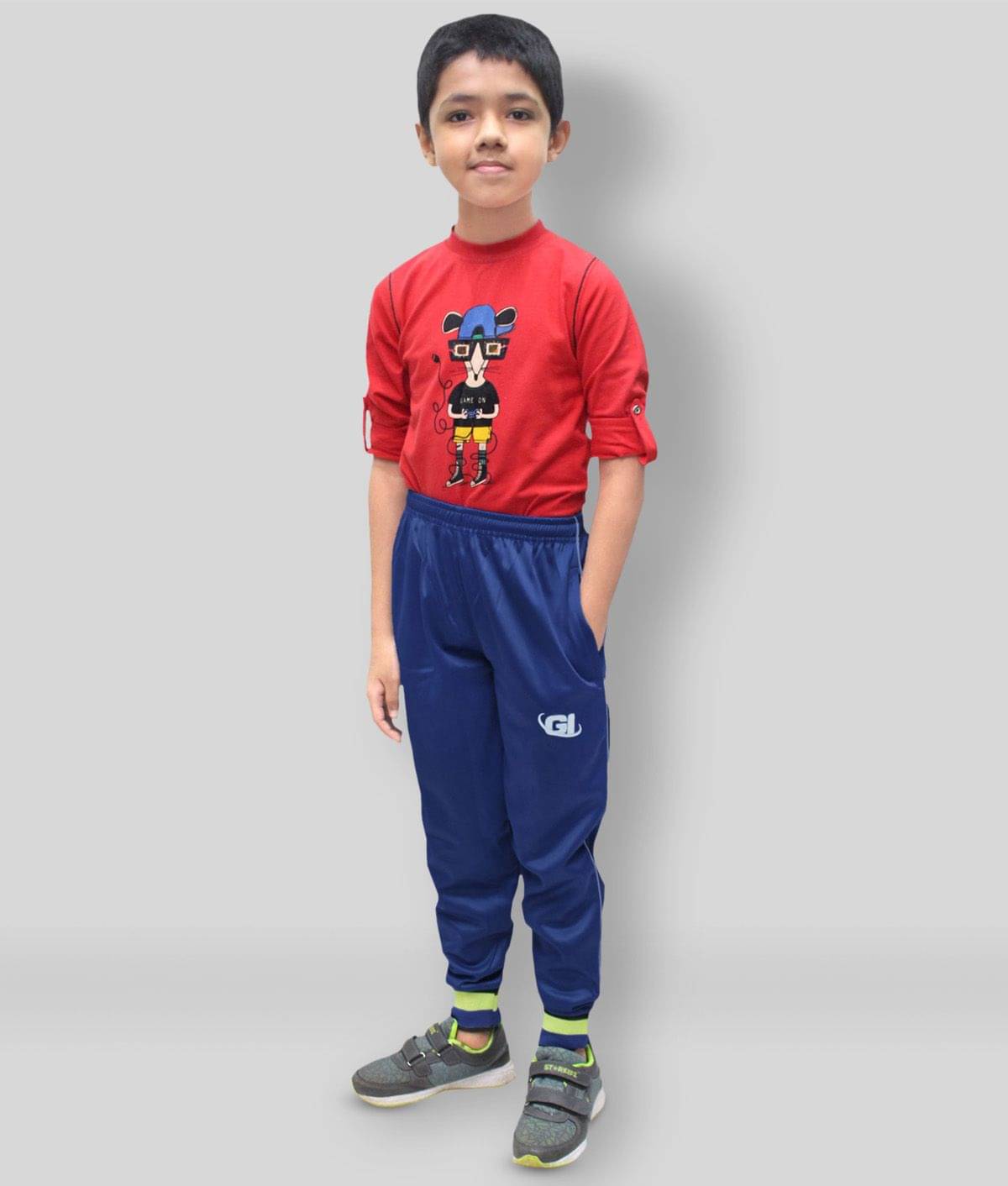     			Goodluck Pack of 1 Boys Polyester Trackpant ( Navy )