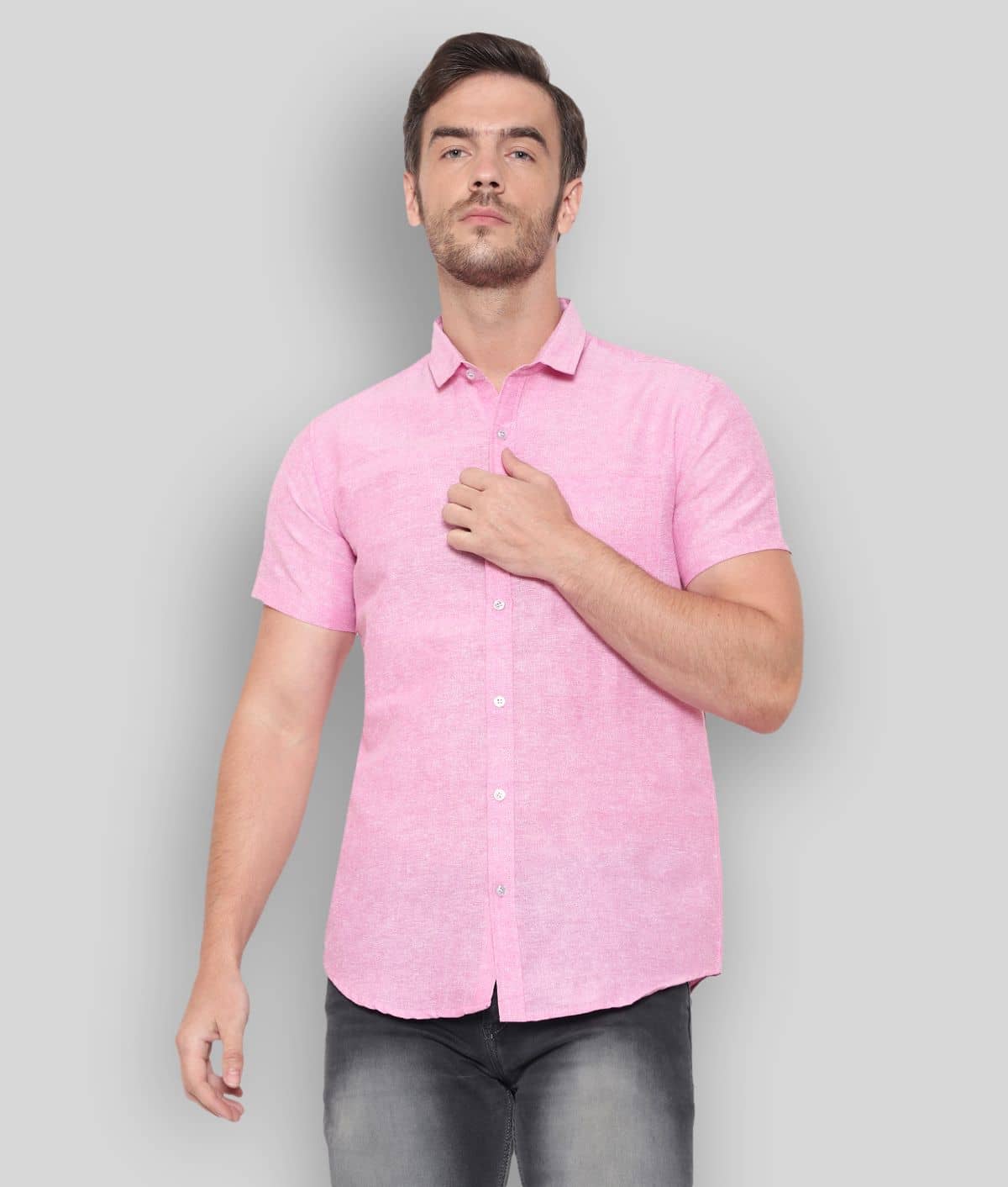 Latest Chikan - Green Cotton Blend Regular Fit Men's Casual Shirt (Pack of 1)