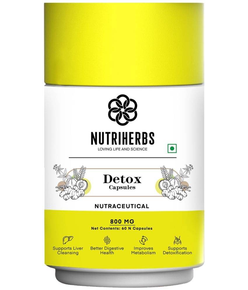 Nutriherbs Detox 800 mg - 60 capsules| Support Weight Management and Improves Metabolism | Promotes Healthy Lifestyle Nutriherbs Detox 800 mg - 60 capsules| Support Weight Management and Improves Metabolism | Promotes Healthy Lifestyle