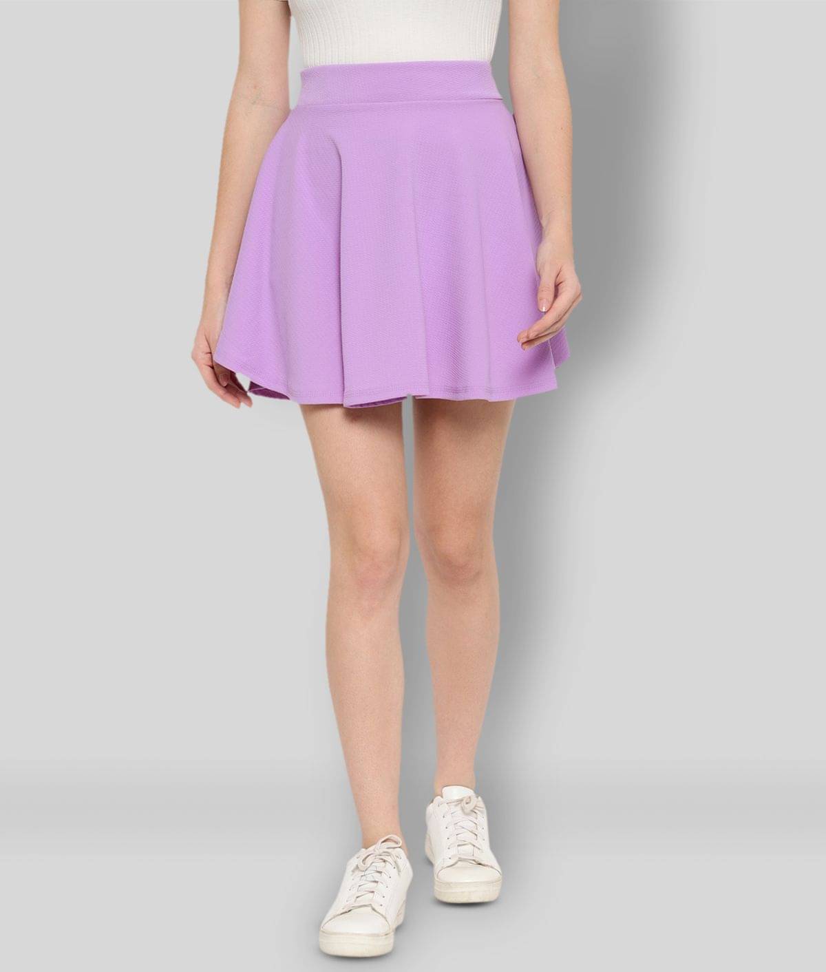 R L F - Purple Cotton Blend Women's Circle Skirt ( Pack of 1 ) R L F - Purple Cotton Blend Women's Circle Skirt ( Pack of 1 )
