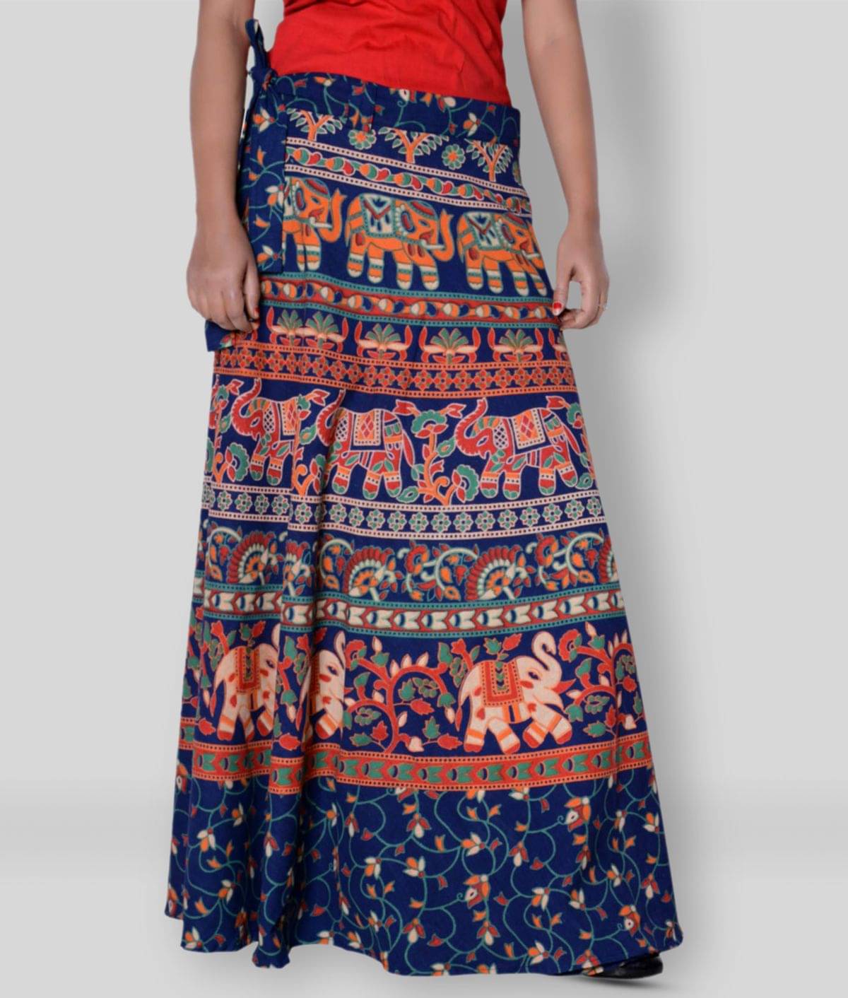     			Sttoffa - Multicolor Cotton Women's Wrap Skirt ( Pack of 1 )