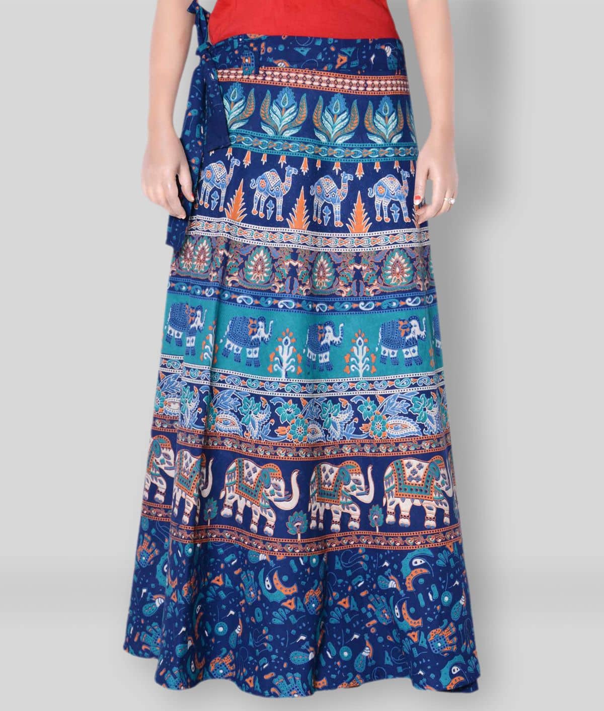 Sttoffa - Multicolor Cotton Women's Wrap Skirt ( Pack of 1 )