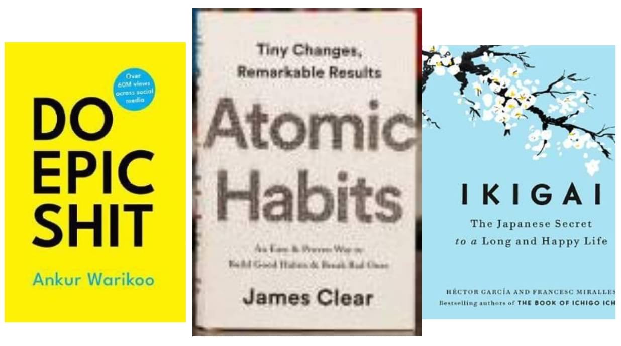    			Do Epic Shit +Atomic Habits +Ikigai - to a Long and Happy
