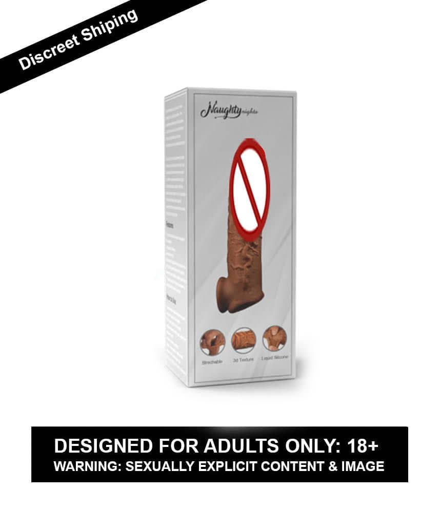6.5 Inch Jumbo Head Condoom Double Hole Penis Sleeve For Men By Kamahouse