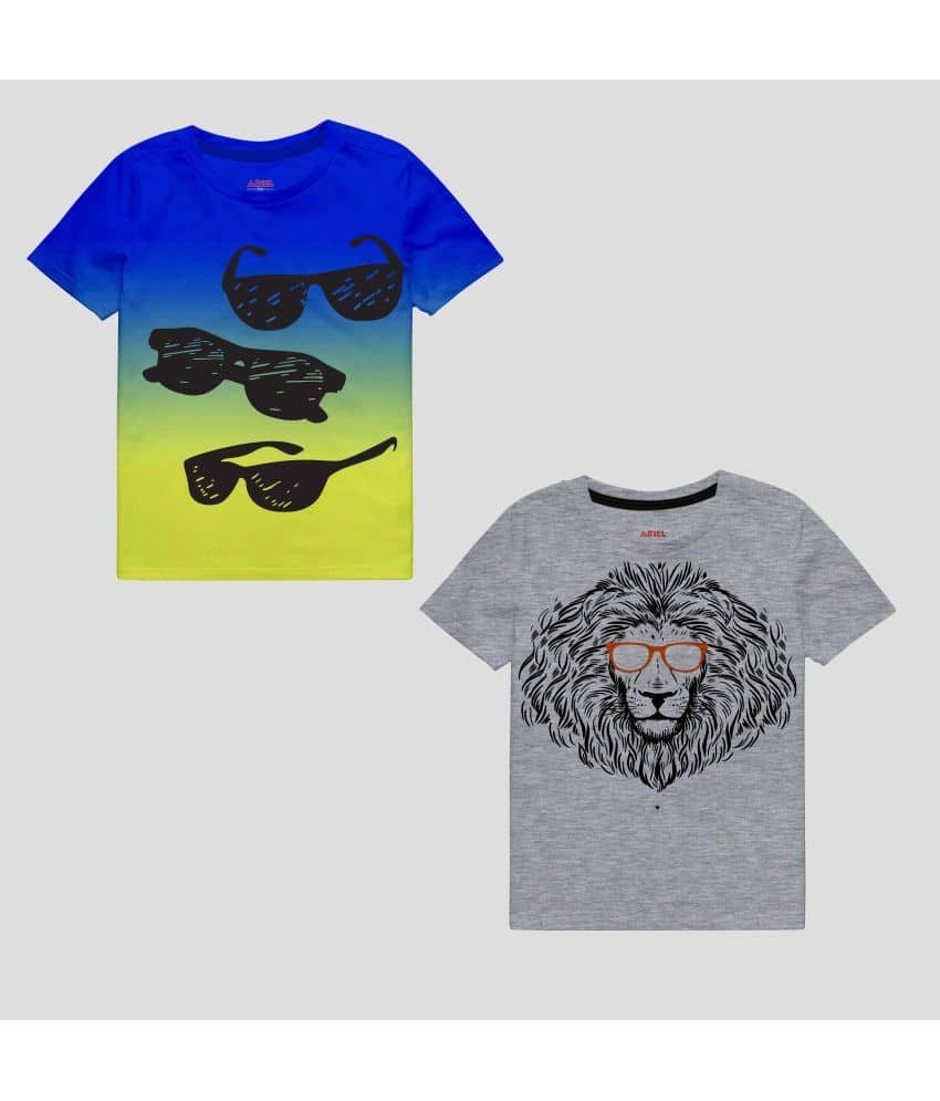 Ariel Pack of 1 Boys Cotton Polo T-Shirt ( Multicolor )