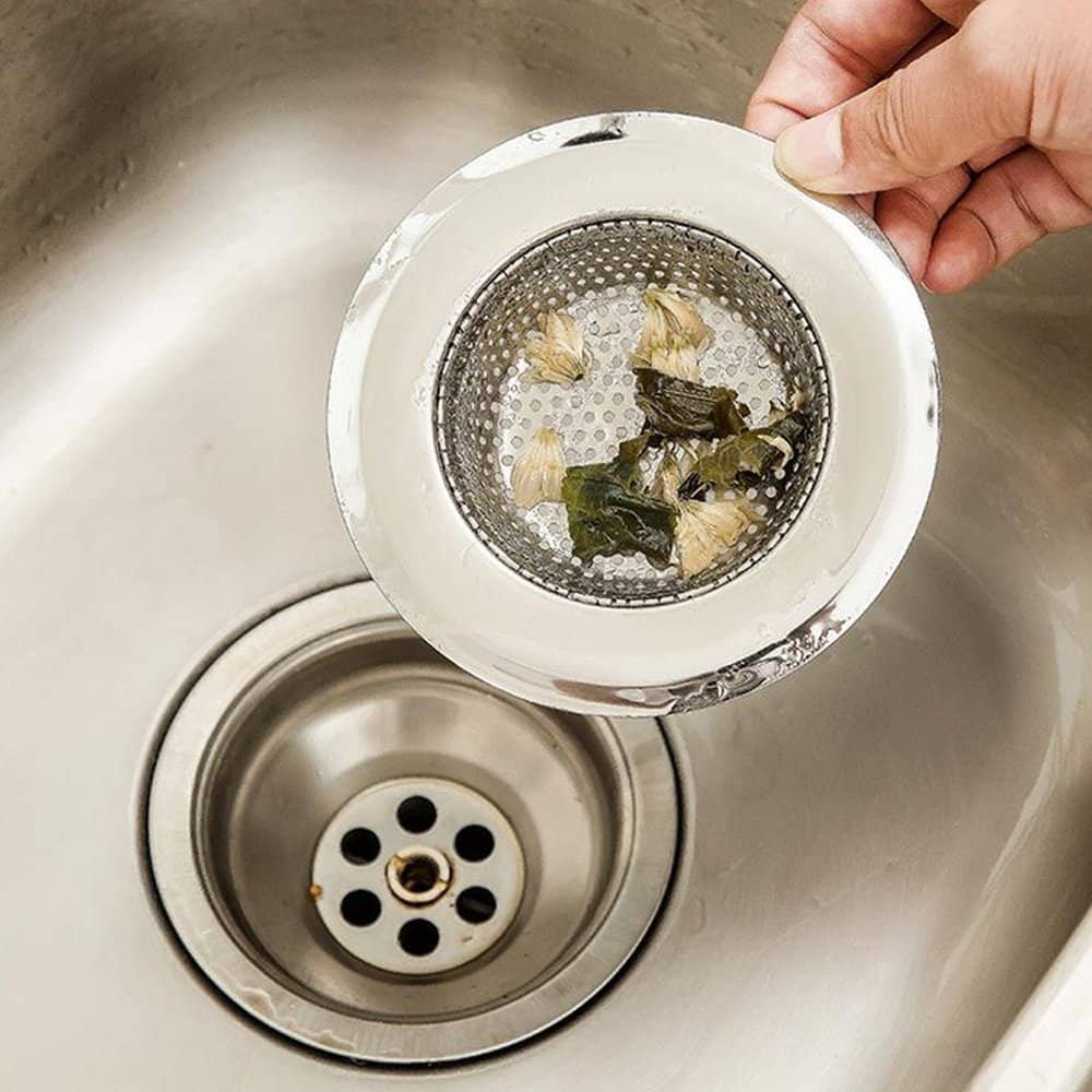 BeyRek® Stainless Steel Large Sink Strainer Kitchen Drain Basin Basket Filter Stopper Drainer/Jali (11.5 cm, Size 3 ) Pack of 1