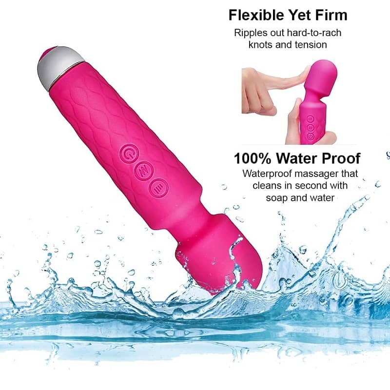 Gk Boss Full Body Rechargeable Handheld Wireless Massager Machine for Pain Relief (Assorted Colour)
