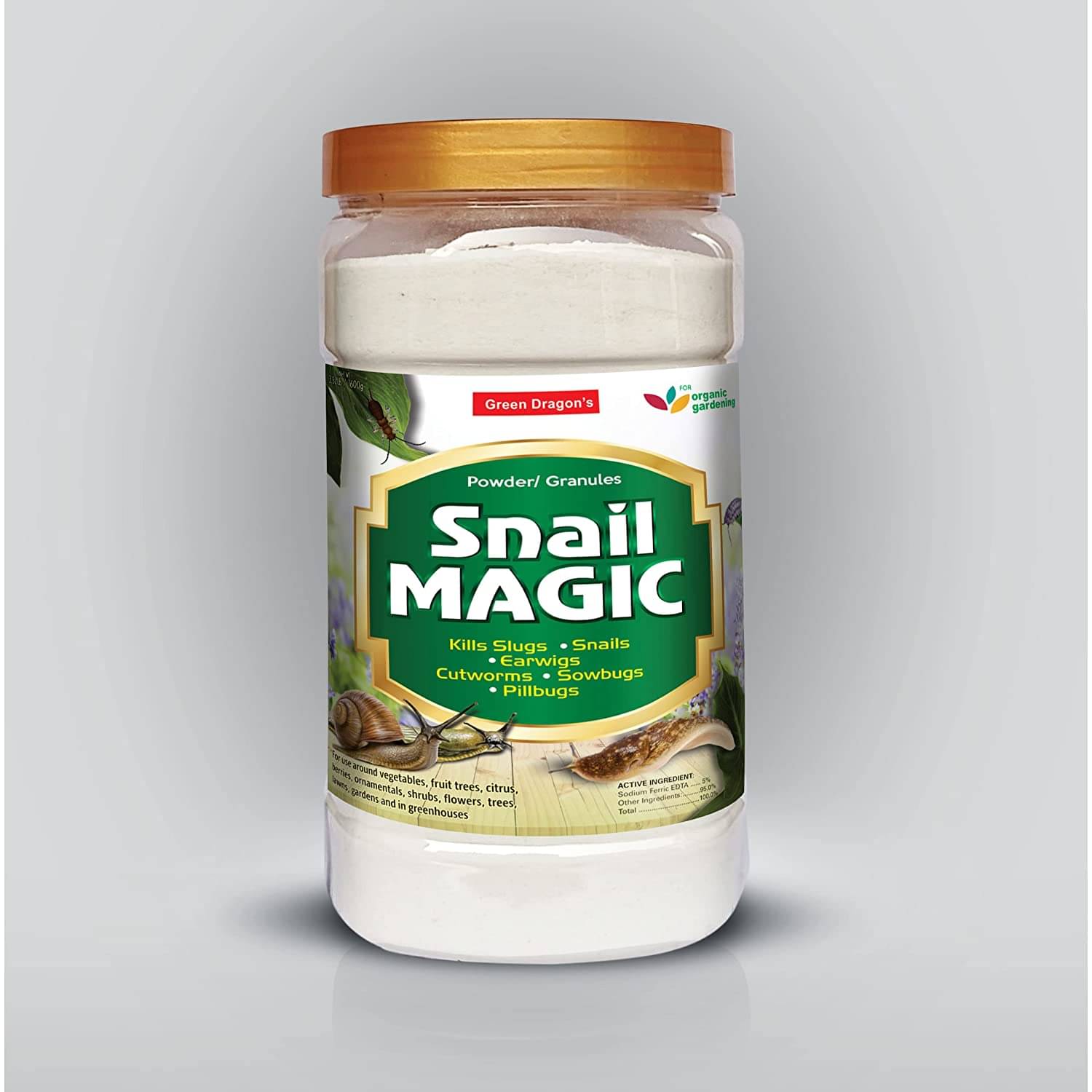 Green Dragon SNAIL MAGIC All Insect Paste Slug & Snail Killer Powder Green Dragon SNAIL MAGIC All Insect Paste Slug & Snail Killer Powder