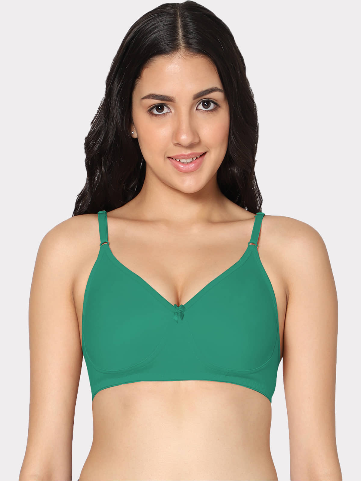 IN CARE LINGERIE Cotton Non Padded Women's T-Shirt Bra ( Green )