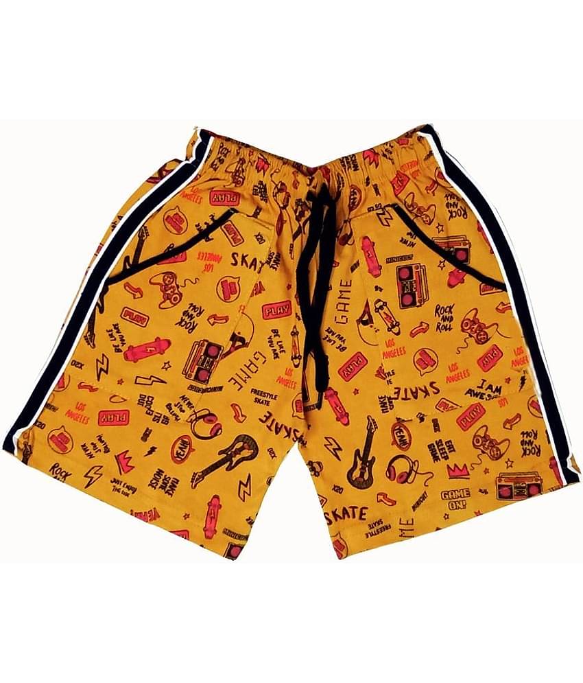 atlans Pack of 3 Cotton Blend Shorts For Boys ( Black )