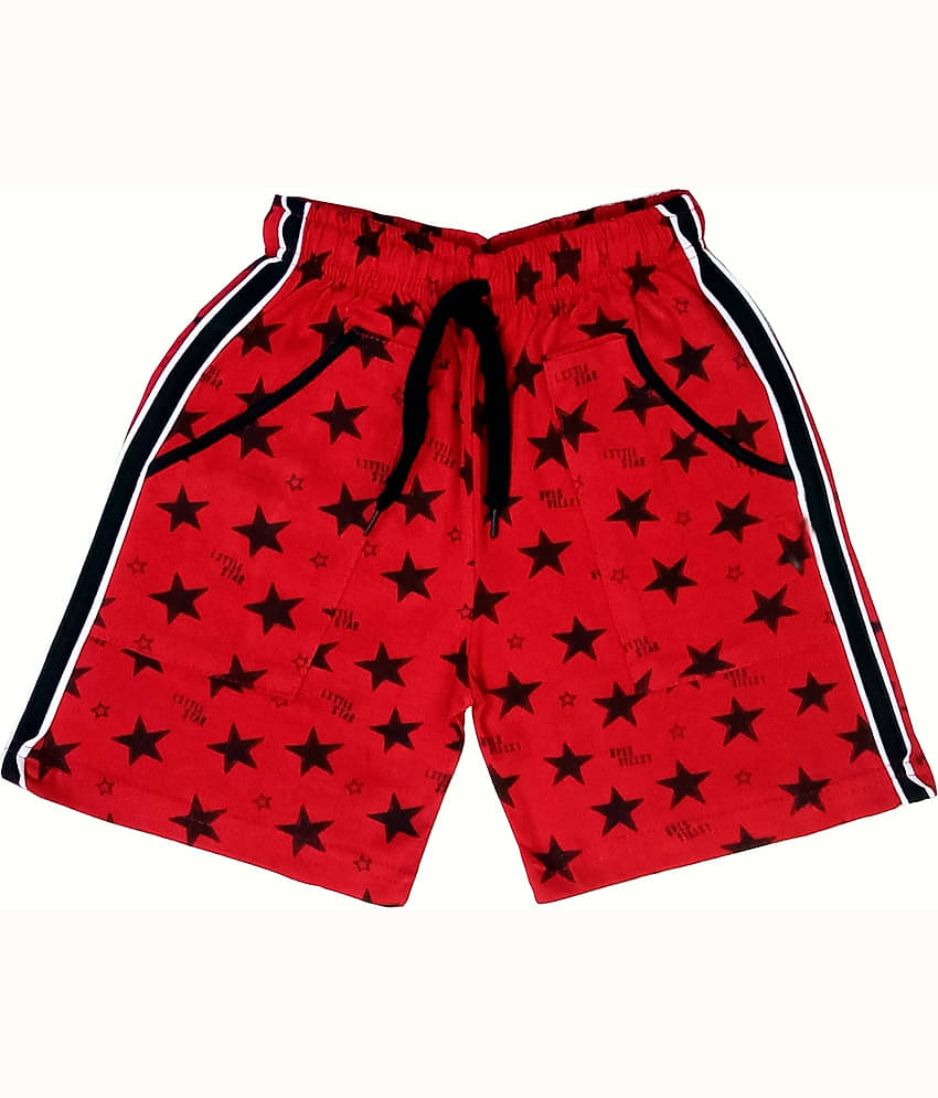 atlans Pack of 2 Cotton Blend Shorts For Boys ( Black )