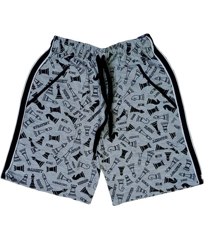 atlans Pack of 2 Cotton Blend Shorts For Boys ( Black )