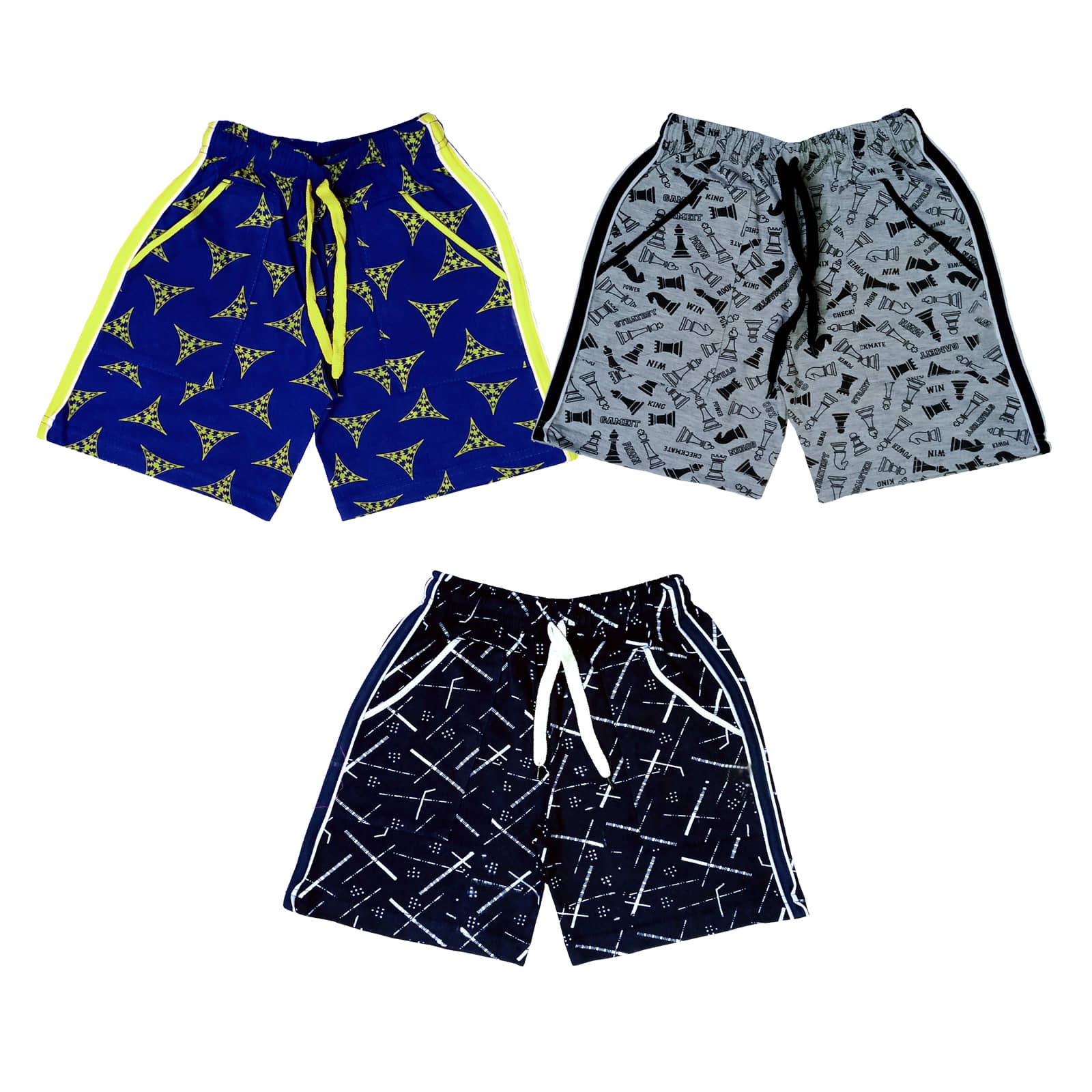 atlans Pack of 1 Cotton Blend Shorts For Boys ( Royal Blue ) - Shorts | Buy online on ZillyBuy
