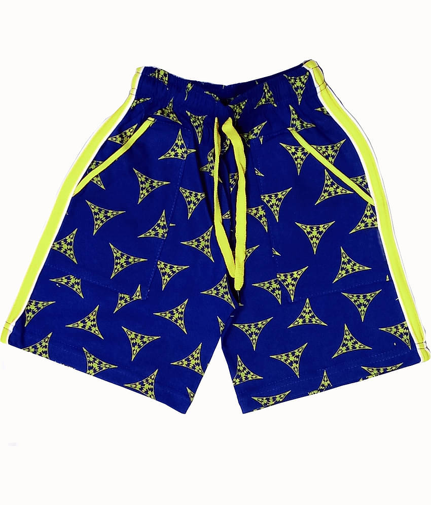 atlans Pack of 1 Cotton Blend Shorts For Boys ( Royal Blue )