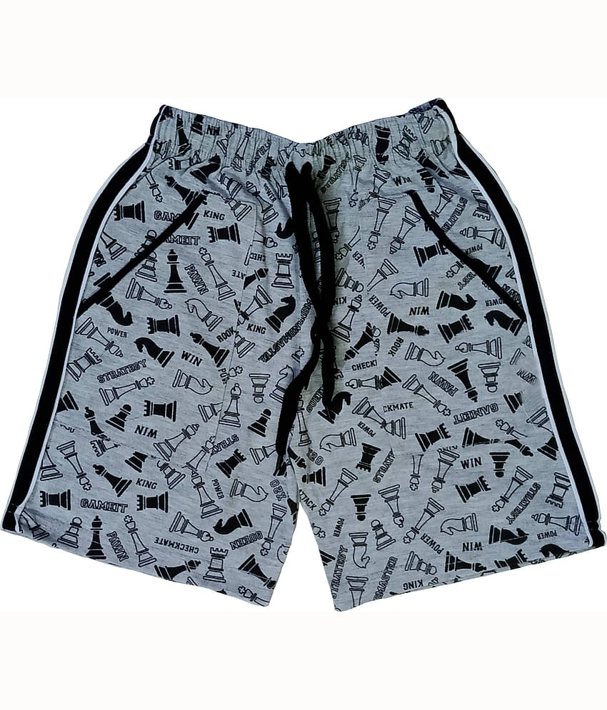 atlans Pack of 3 Cotton Blend Shorts For Boys ( Royal Blue )