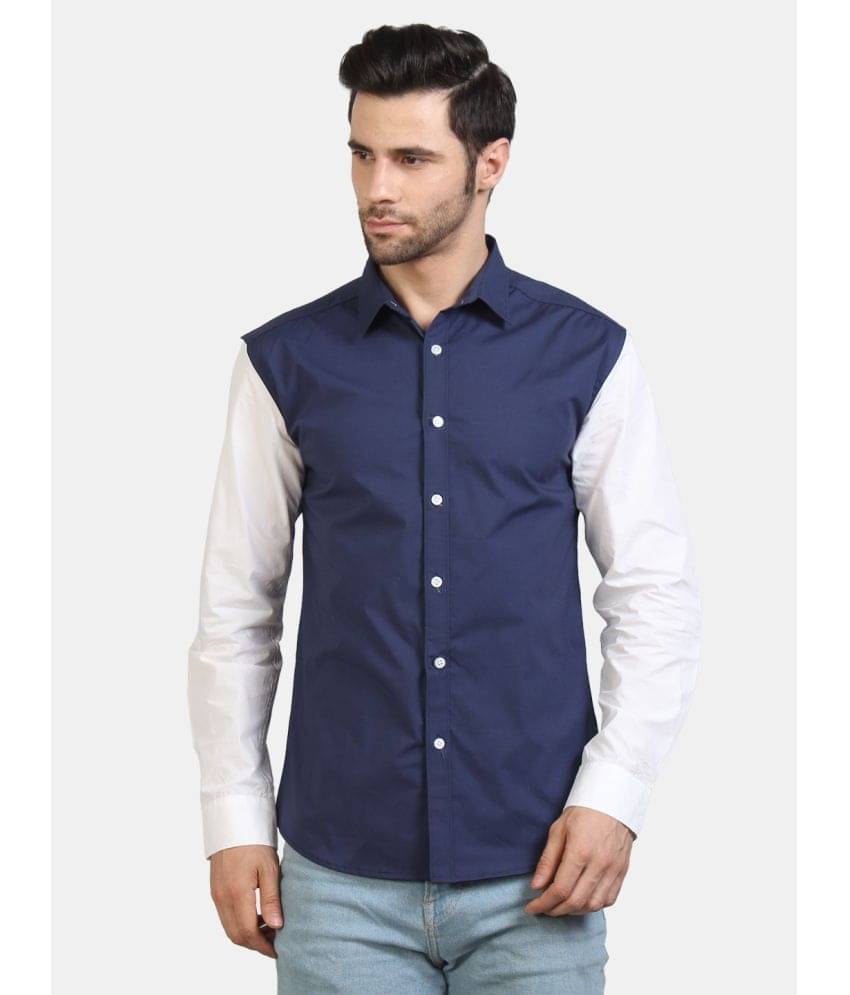     			Life Roads - Blue Cotton Slim Fit Men's Casual Shirt ( Pack of 1 )