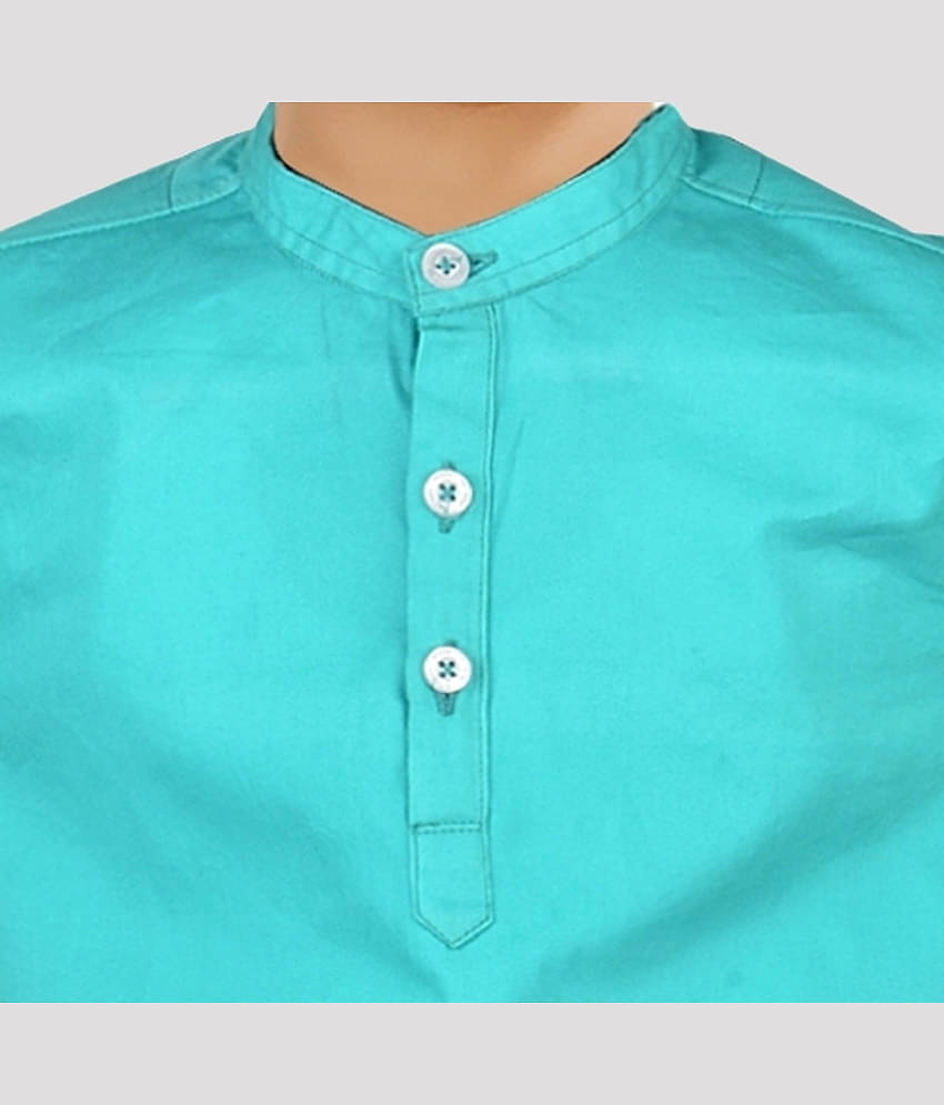 Made In The Shade Pack of 1 Boys Cotton Shirt & Pants Set ( Green )