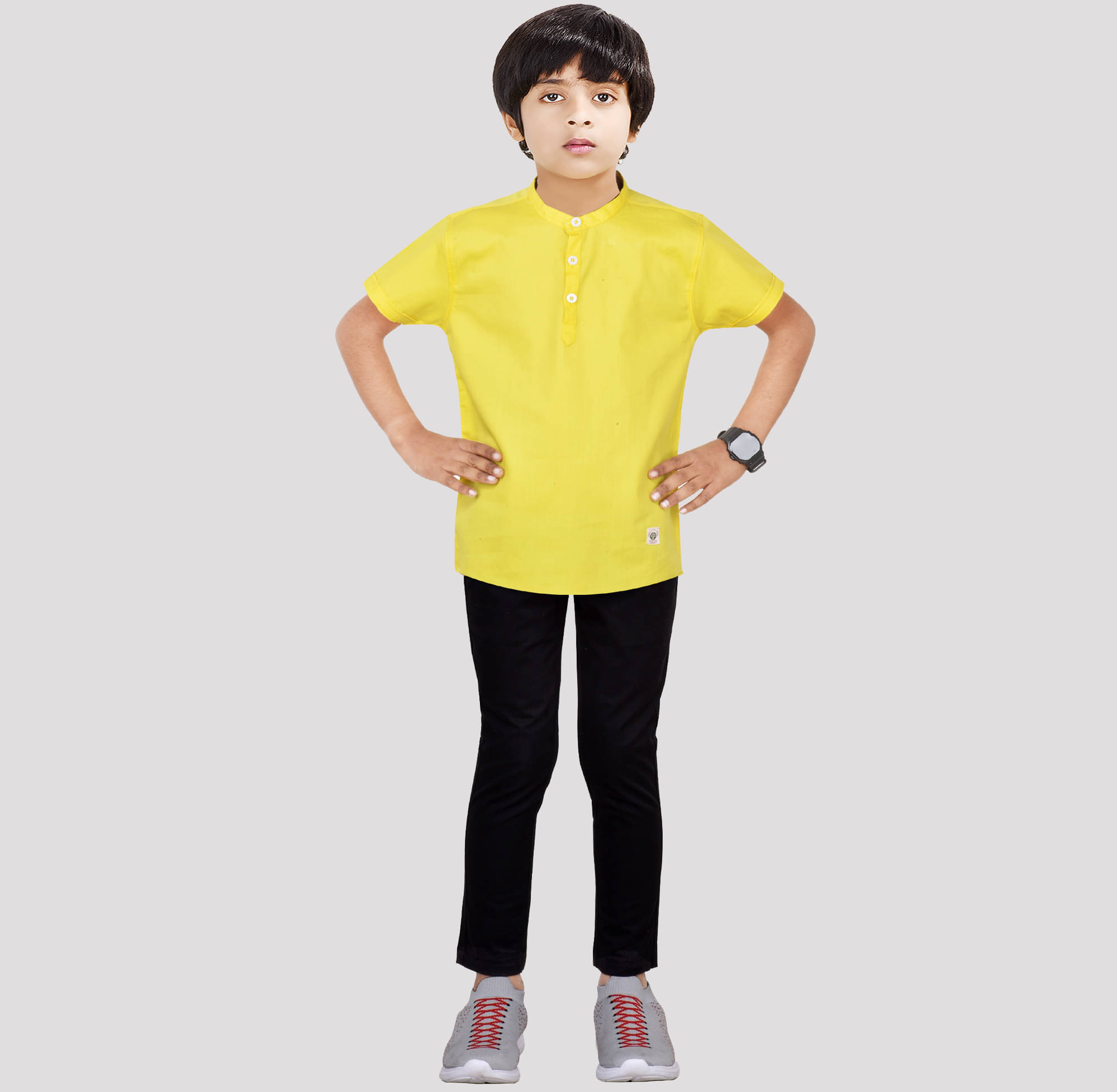 Made In The Shade Pack of 1 Boys Cotton T-Shirt & Pants Set ( Yellow ) Made In The Shade Pack of 1 Boys Cotton T-Shirt & Pants Set ( Yellow )