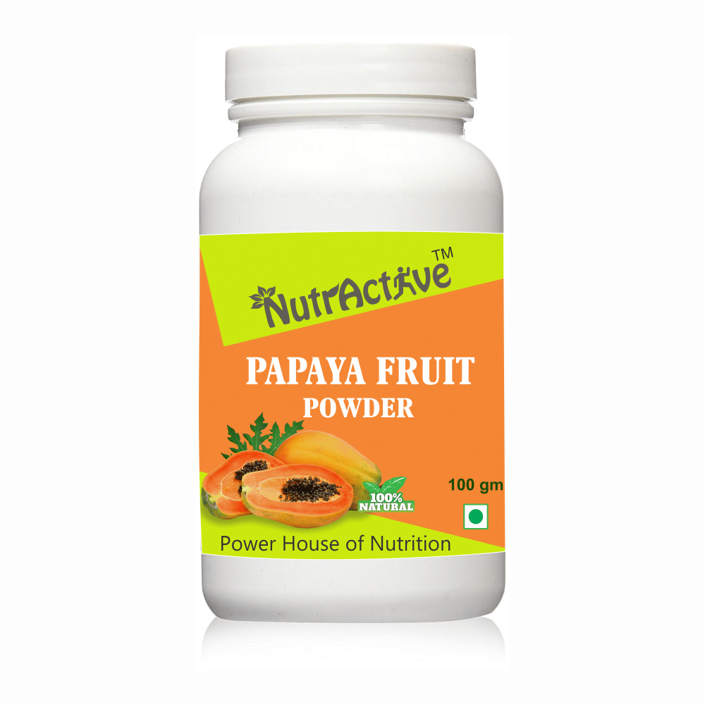 NutrActive Papaya Spray Dried Powder Fruit Juice 100 gm NutrActive Papaya Spray Dried Powder Fruit Juice 100 gm