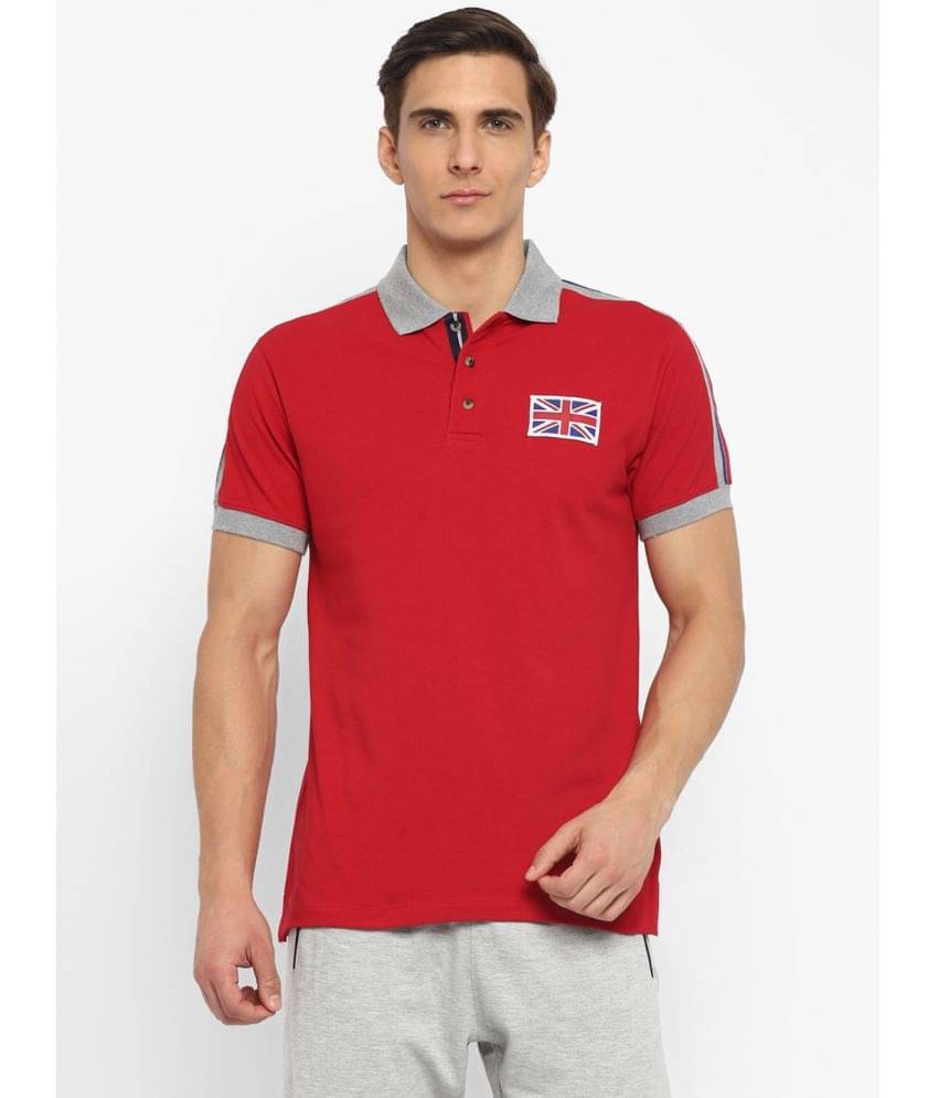 OFF LIMITS - Red Cotton Regular Fit Men's Sports Polo T-Shirt ( Pack of 1 ) OFF LIMITS - Red Cotton Regular Fit Men's Sports Polo T-Shirt ( Pack of 1 )