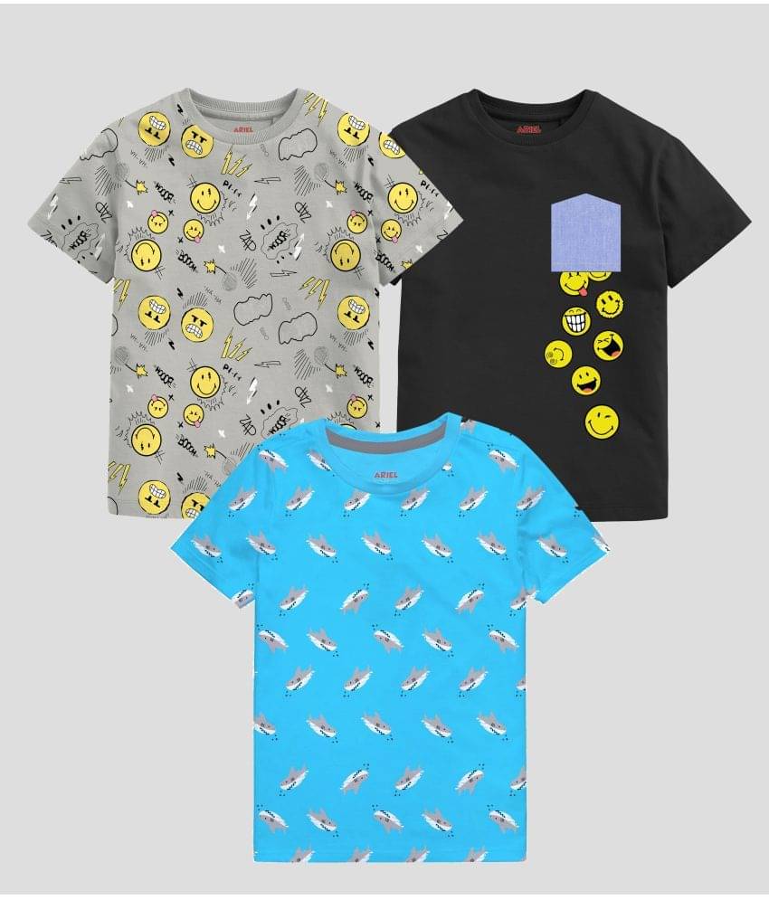     			Ariel Pack of 1 Boys Cotton T-Shirt ( Multicolor )