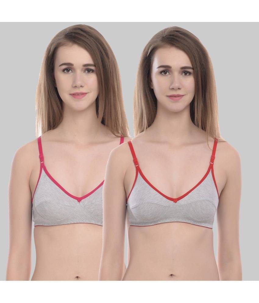Elina Pack of 2 Cotton Non Padded Women's T-Shirt Bra ( Peach ) Elina Pack of 2 Cotton Non Padded Women's T-Shirt Bra ( Peach )