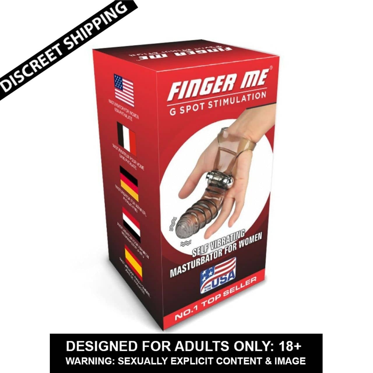 FINGER ME- CLITORIS STIMULATION G-SPOT ORGASM SILICONE SEX FINGER SLEEVE VIBRATOR